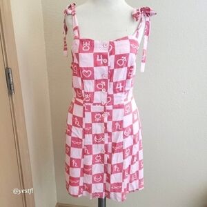 NWT toei Lunchbox Pretty Guardian Sailor Moon Checkered Symbol Tank Dress XS